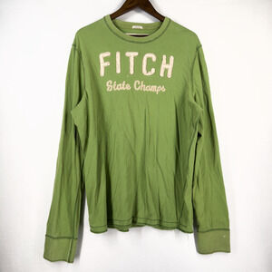 Vintage Abercrombie & Fitch Muscle Tee State Champs Long Sleeve 90's Size 2XL